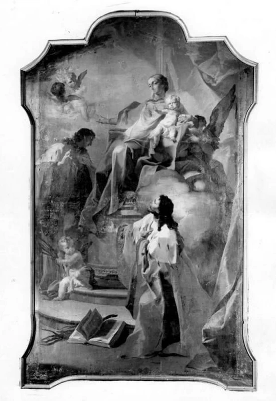 Vergine col Bambino e i santi Cosma e Damiano - Ferrara, Palazzo Arcivescovile